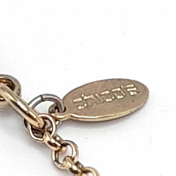 Chico's Gold Metal Fringe Necklace, Swirled Charm Accents, 18 1/2" - Picture 9 of 13